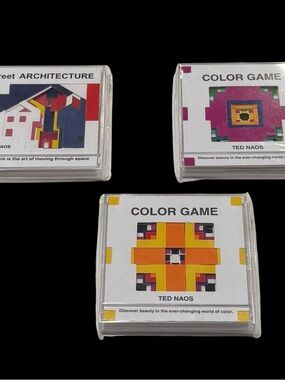 Street Architecture & Color Games Ted Naos Art Lot of 3 New Sealed